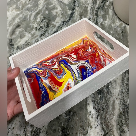 Colorful Abstract Tray - Picture 4 of 4